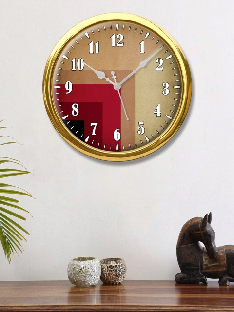 

999Store Multi Round Geometrical Printed Analogue Wall Clock