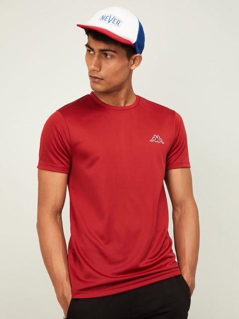 

Kappa Men Red Slim Fit T-shirt
