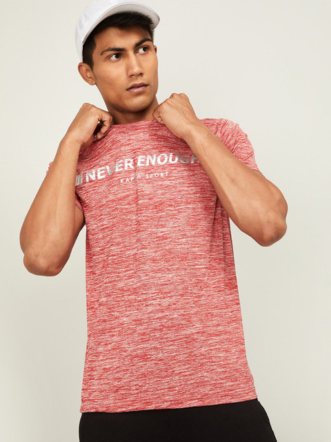 

Kappa Men Coral Typography Slim Fit T-shirt
