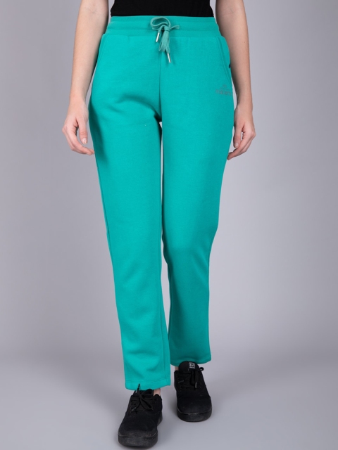 

Madame Women Green Solid Track Pants