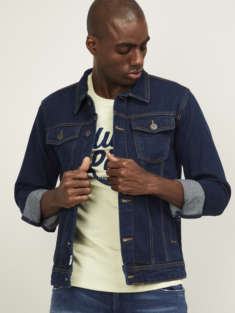 

Forca Men Blue Lightweight Denim Jacket