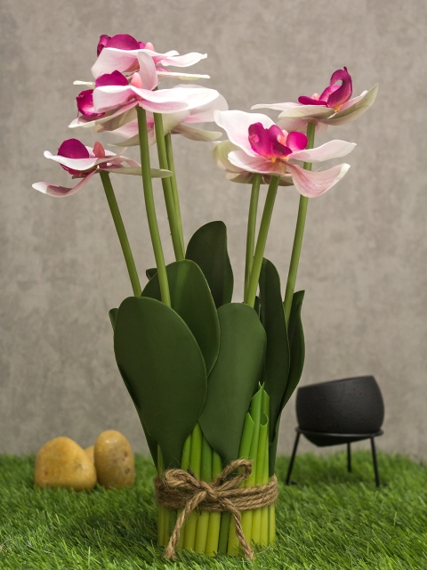 

PolliNation Artificial Light Pink Orchid Flower Bunch - 13 inch