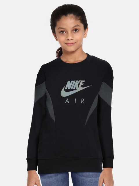 

Nike Girls Black Printed NSW Air Sweatshirt