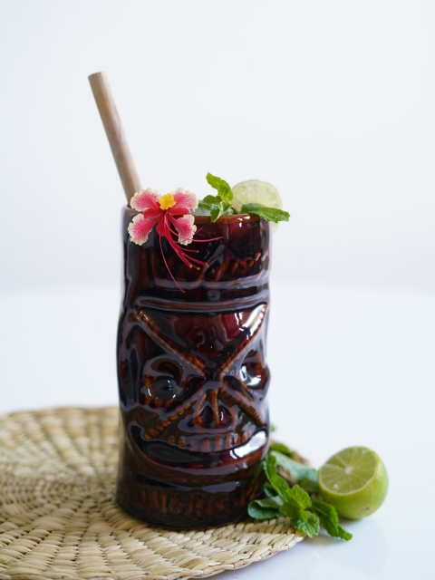 

Folkstorys Brown Mansion Tiki Mug Cocktail Glass