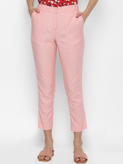

Allen Solly Woman Women Pink Cigerette Trousers