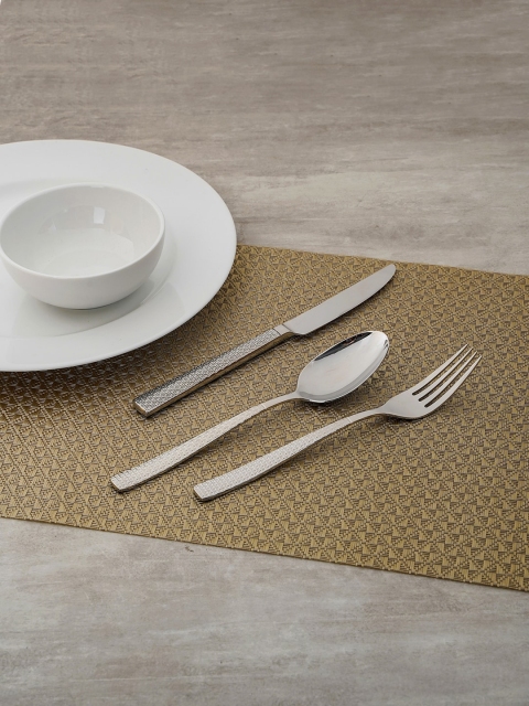 

Pure Home and Living Set of 3 Silver Table Spoon Fork and Knife