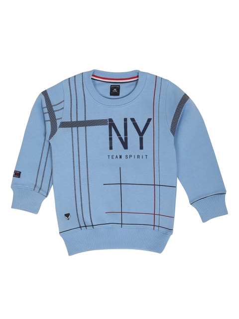 

Noddy Boys Blue & Black Typography Printed Sweatshirt