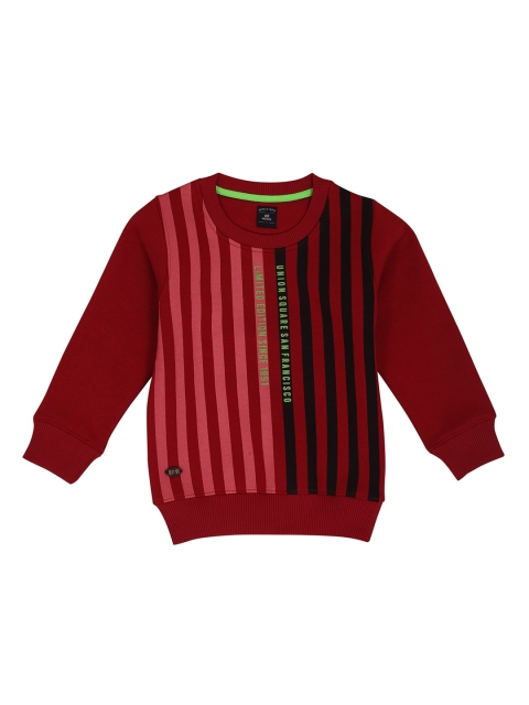 

Noddy Boys Maroon Striped Sweatshirt