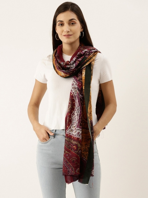 

Pashmoda Women MulticolouredPure Wool Printed Stole, Multi