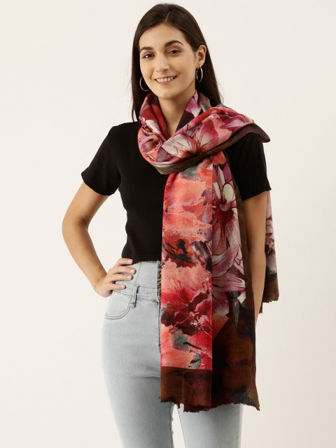 

Pashmoda Women Multicoloured Pure Wool Printed Stole, Multi