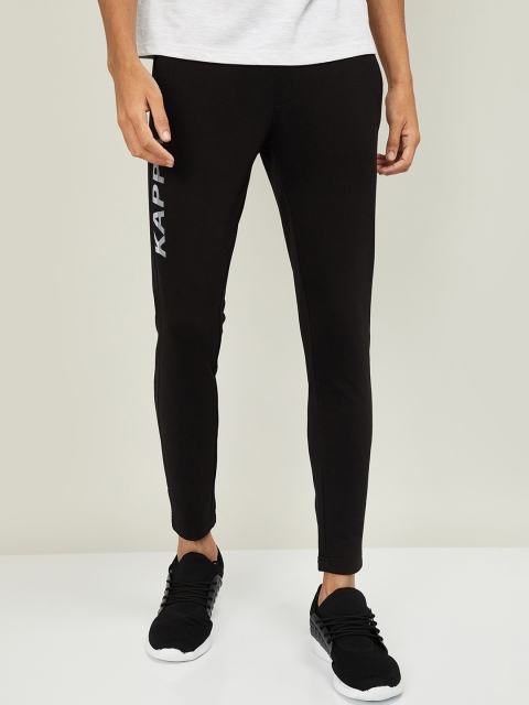 

Kappa Men Black Solid Slim-Fit Track Pants