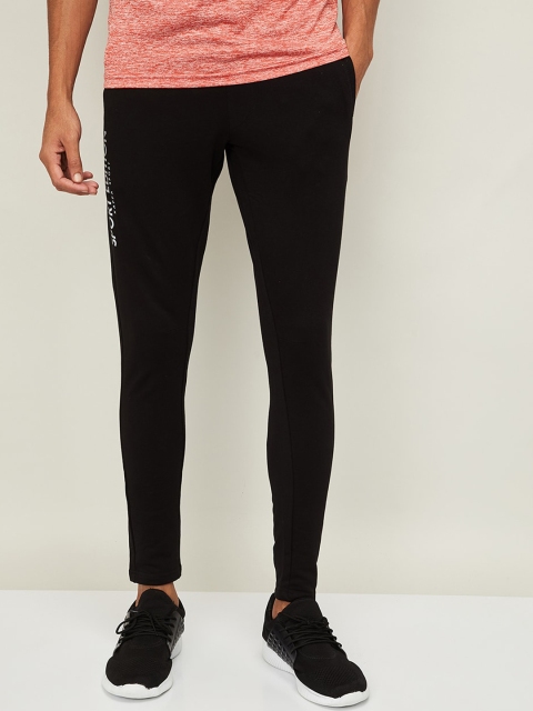

Kappa Men Black Solid Cotton Track Pants