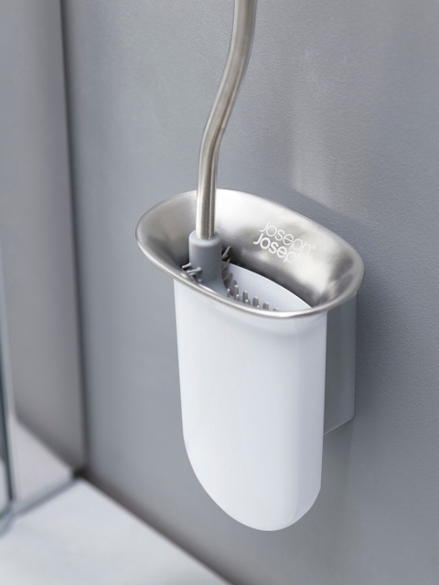 

Joseph Joseph White & Silver Wall Mounted Toilet Brush