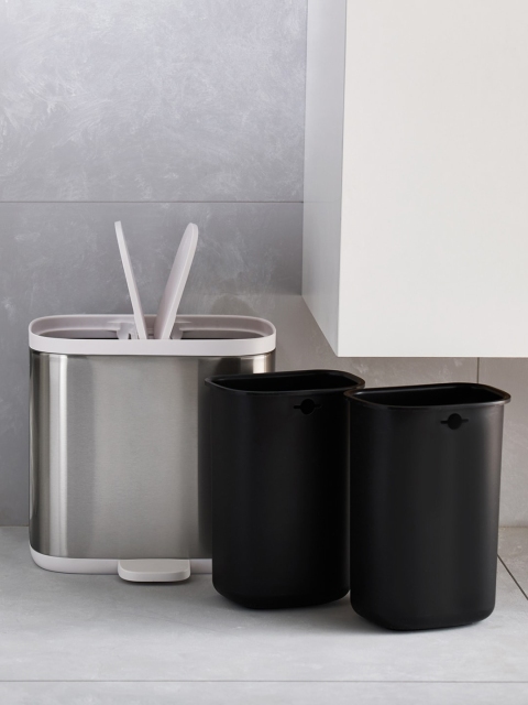 

Joseph Joseph Silver Split 6 Steel Recycler Bin
