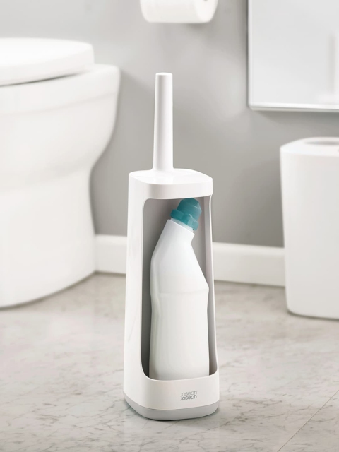 

Joseph Joseph Grey Solid Toilet Brush With Storage