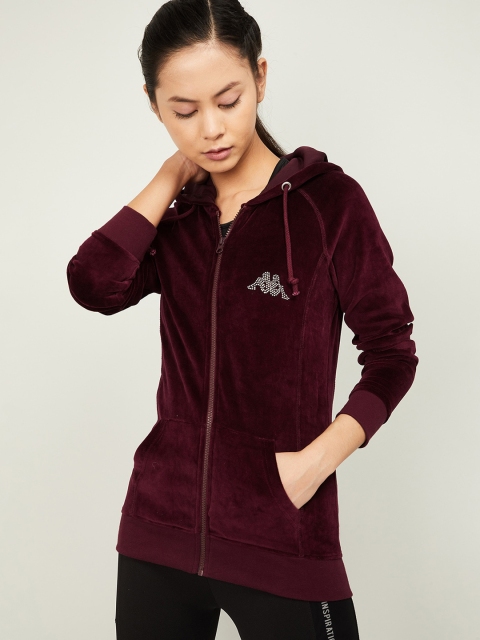 

Kappa Women Red Floral Lightweight Sporty Jacket