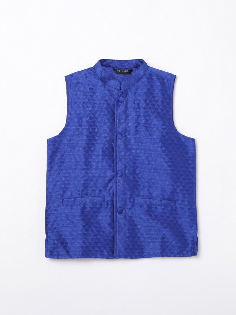 

Melange by Lifestyle Woman Blue Pure Cotton Waistcoat