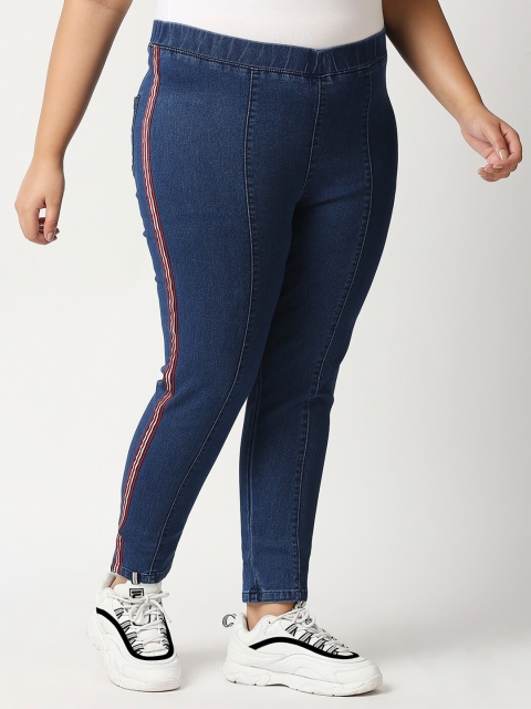 

High Star Women Blue Solid Slim-Fit Denim Jeggings