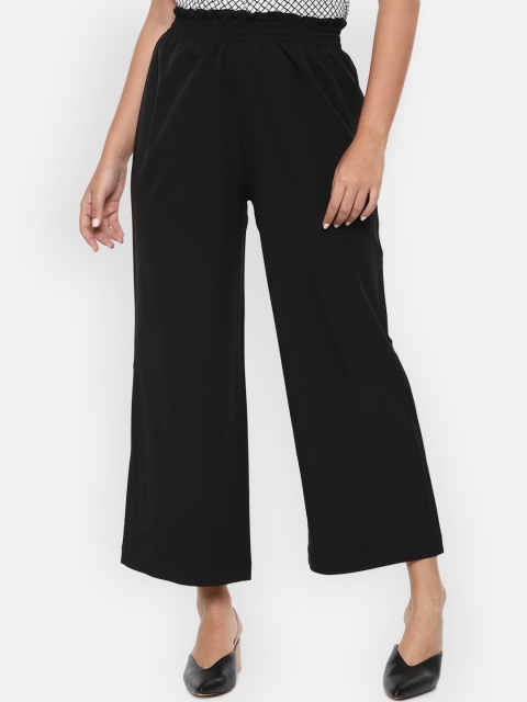 

Van Heusen Woman Women Black Parallel Trousers