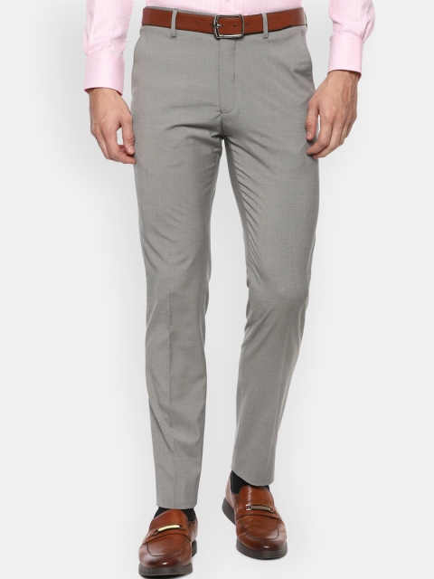 

Louis Philippe Men Grey Slim Fit Formal Trousers