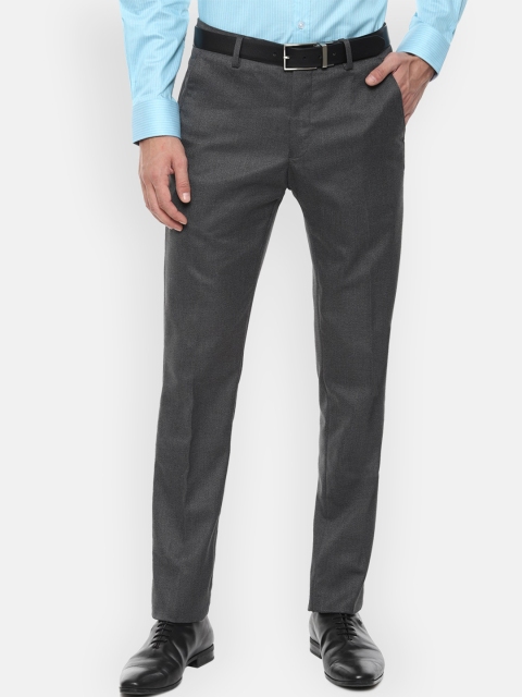 

Louis Philippe Men Grey Slim Fit Formal Trousers