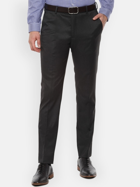 

Louis Philippe Gods & Kings Men Black Slim Fit Formal Trousers