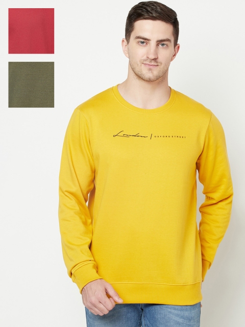 

ELEGANCE Men Multicoloured Pack Of 3 Sweatshirt, Multi