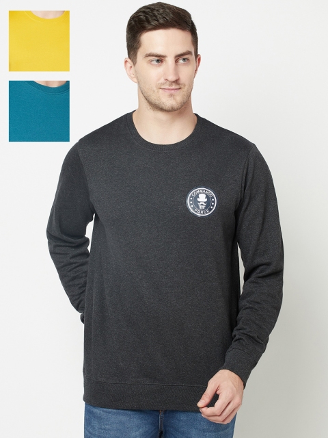 

ELEGANCE Men Pack of 3 Sweatshirt, Multi