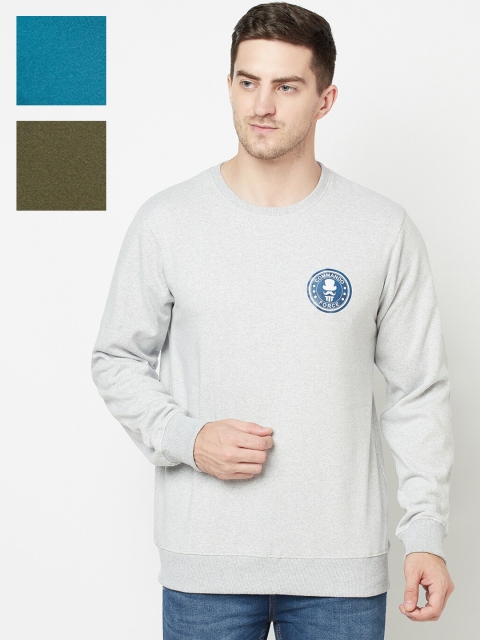 

ELEGANCE Men Multicoloured Pack Of 3 Sweatshirt, Multi