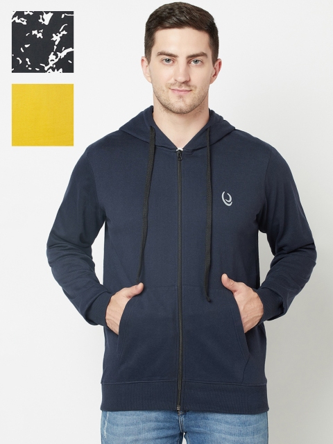 

ELEGANCE Men Pack of 3 Hooded Sweatshirt, Multi