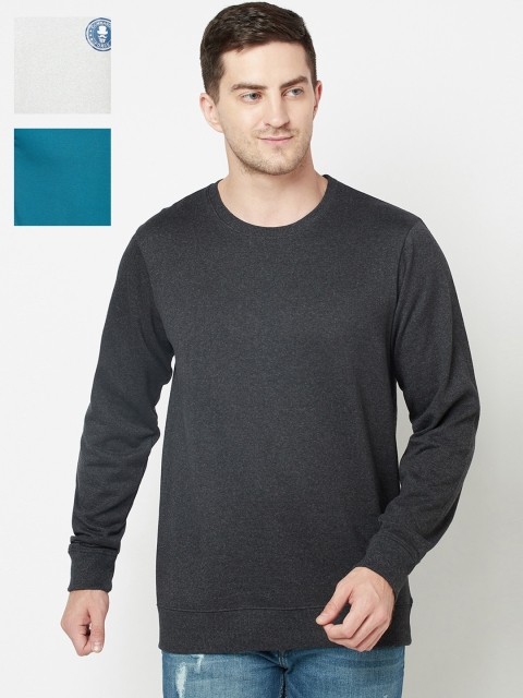 

ELEGANCE Men Multicoloured Pack Of 3 Sweatshirt, Multi