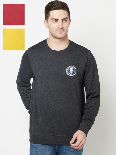 

ELEGANCE Men Pack of 3 Sweatshirt, Multi