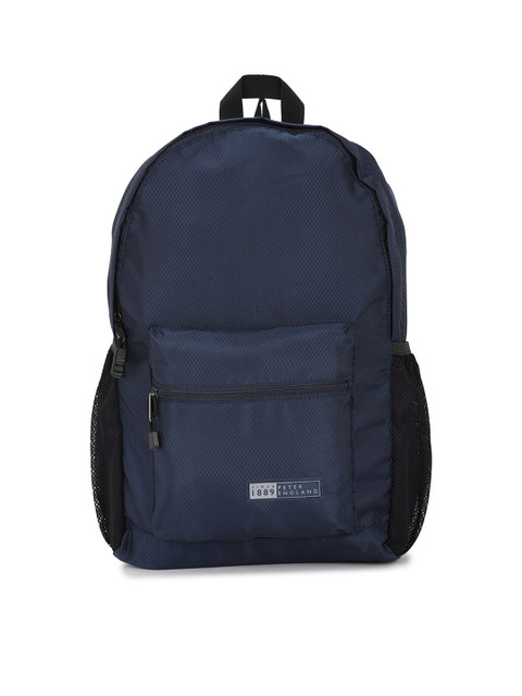 

Peter England Men Navy Blue Backpack
