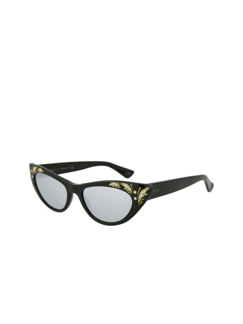 

Gucci Women Grey Lens & Black Cateye Sunglasses GG0089S-30001408001