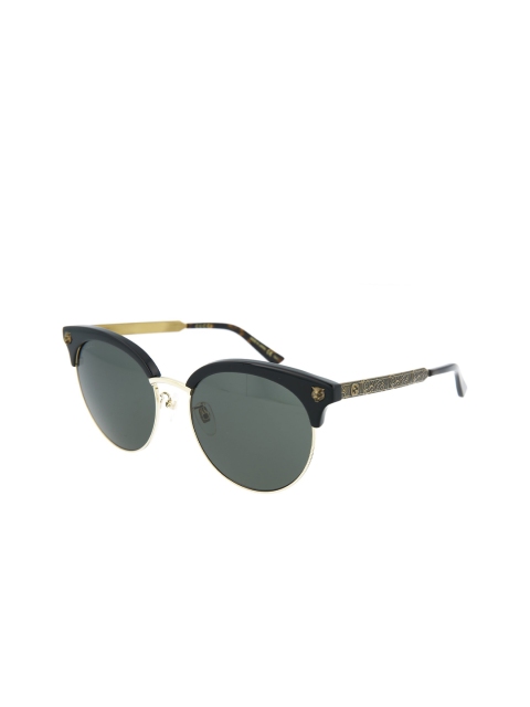 

Gucci Women Black Lens & Gold-Toned Core Browline Sunglasses GG0222SK-30001798001