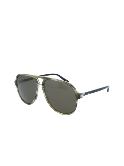 

Gucci Women Grey Lens & Green Oversized Sunglasses GG0015S-30000962004
