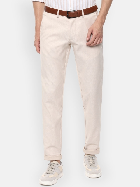 

Louis Philippe Sport Men Beige Solid Chinos Trousers