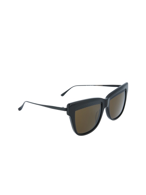 

Bottega Veneta Women Green Lens & Black Square Sunglasses