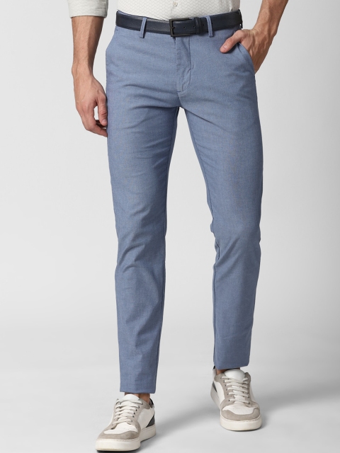 

Peter England Casuals Men Blue Slim Fit Trousers