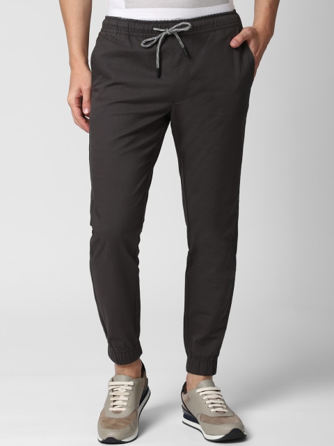 

Peter England Casuals Men Charcoal Grey Slim Fit Joggers Trousers