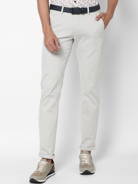

Allen Solly Men Grey Slim Fit Chinos Trousers
