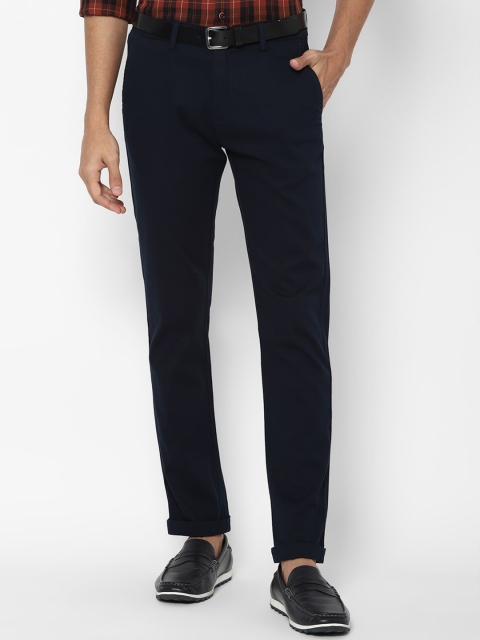 

Allen Solly Men Navy Blue Slim Fit Trousers