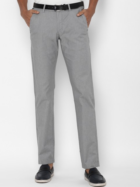 

Allen Solly Men Grey Slim Fit Formal Trousers