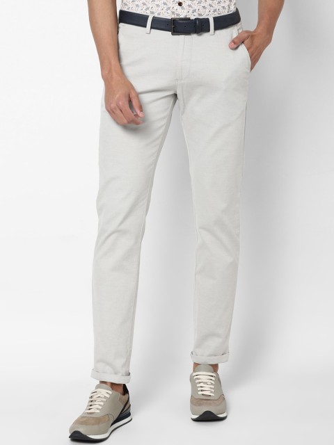 

Allen Solly Men Grey Slim Fit Trousers