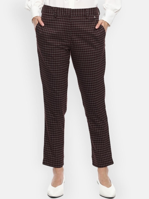 

Van Heusen Woman Women Maroon Slim Fit Trousers