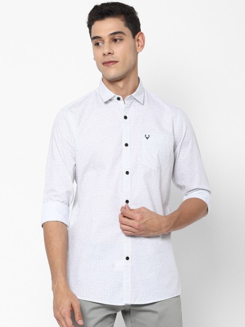 

Allen Solly Sport Men White Opaque Printed Casual Shirt