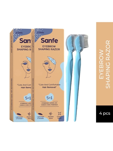 

Sanfe Eyebrow Shaping Razor - Pack of 4, Coral