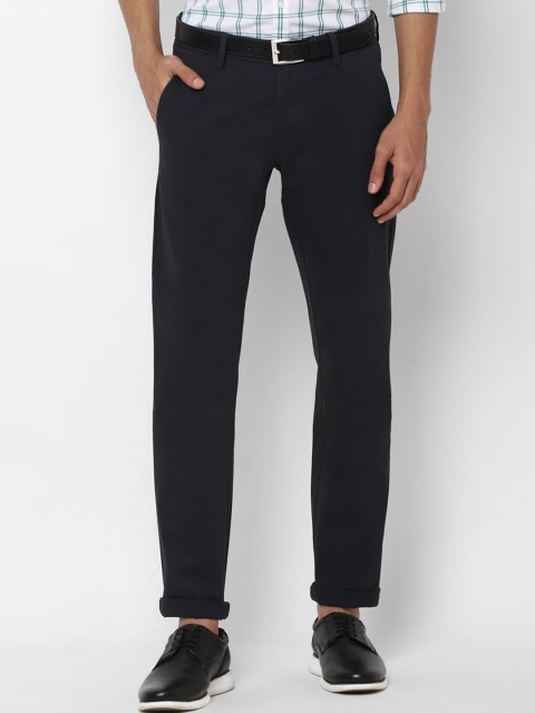 

Allen Solly Men Navy Blue Slim Fit Trousers