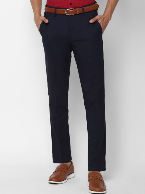 

Allen Solly Men Navy Blue Slim Fit Trousers