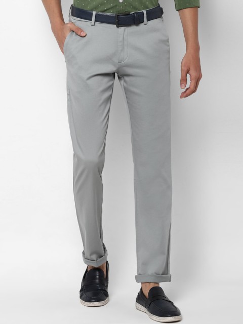 

Allen Solly Men Grey Slim Fit Trousers